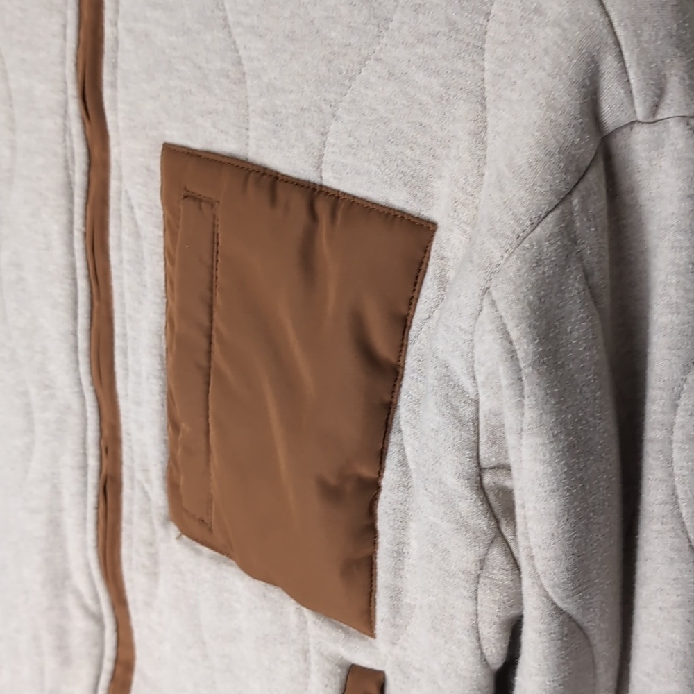 Spiritual Gangster Hooded Jacket Women's XS Cream Brown Sweatshirt TOWER SHELF 2 - Picture 4 of 16
